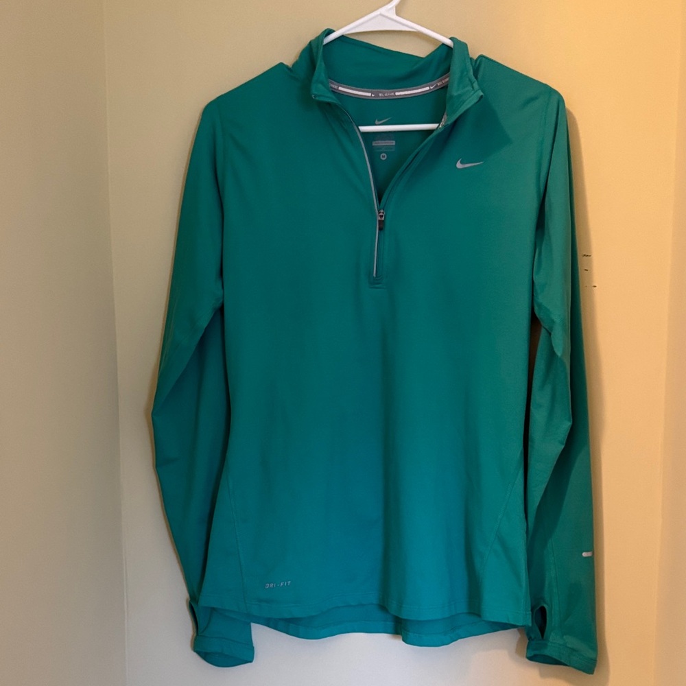 Nike Green Quarter-Zip Pullover